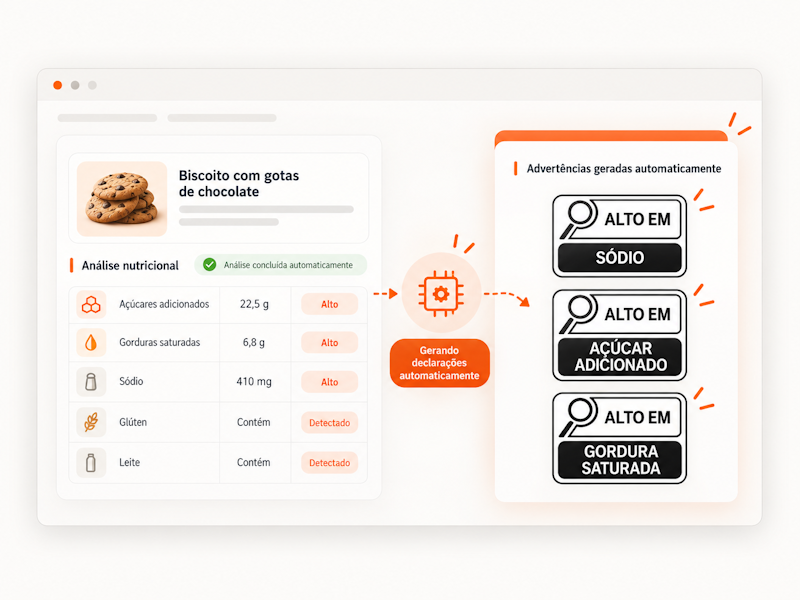 Avisos de alérgenos exibidos na ficha da receita
